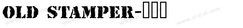 old stamper字体转换